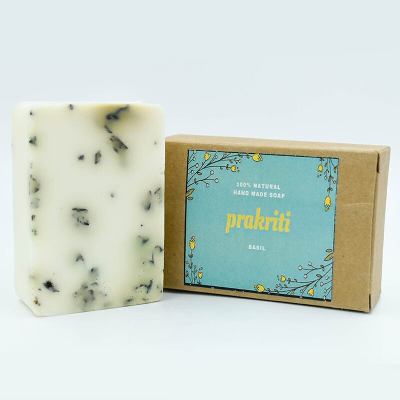 Prakriti Natural Handmade Soap – Basil - Image 2