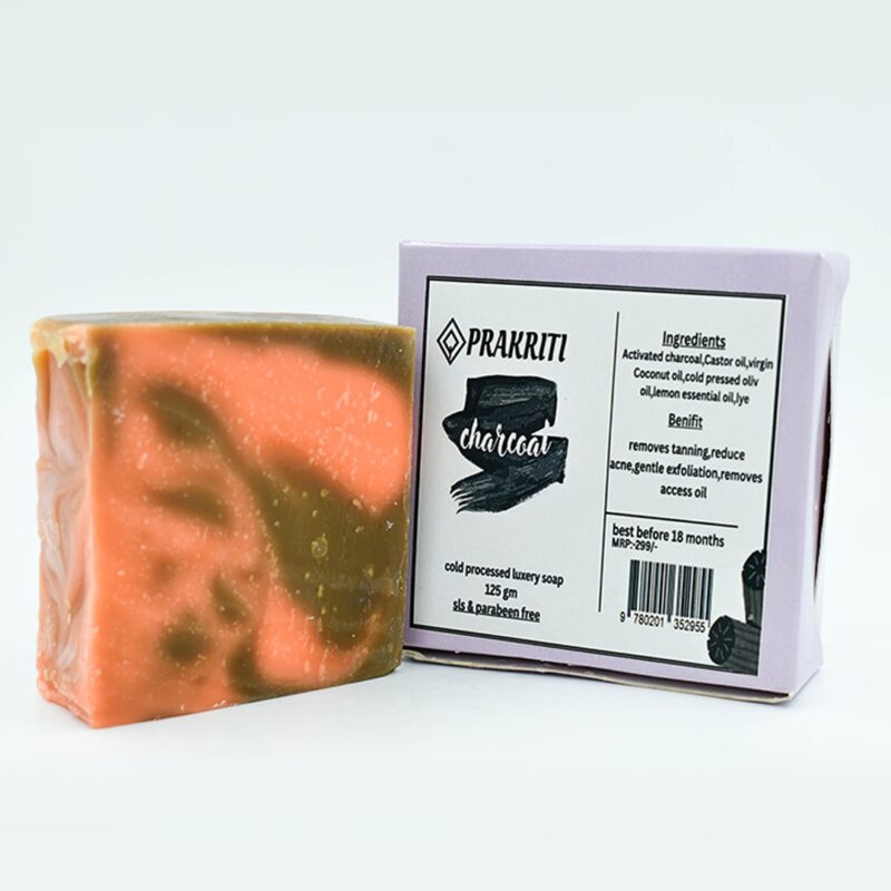 Prakriti Natural Handmade Soap – Charcoal - Image 2