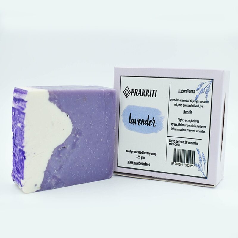 Prakriti Natural Handmade Soap – Lavender - Image 2