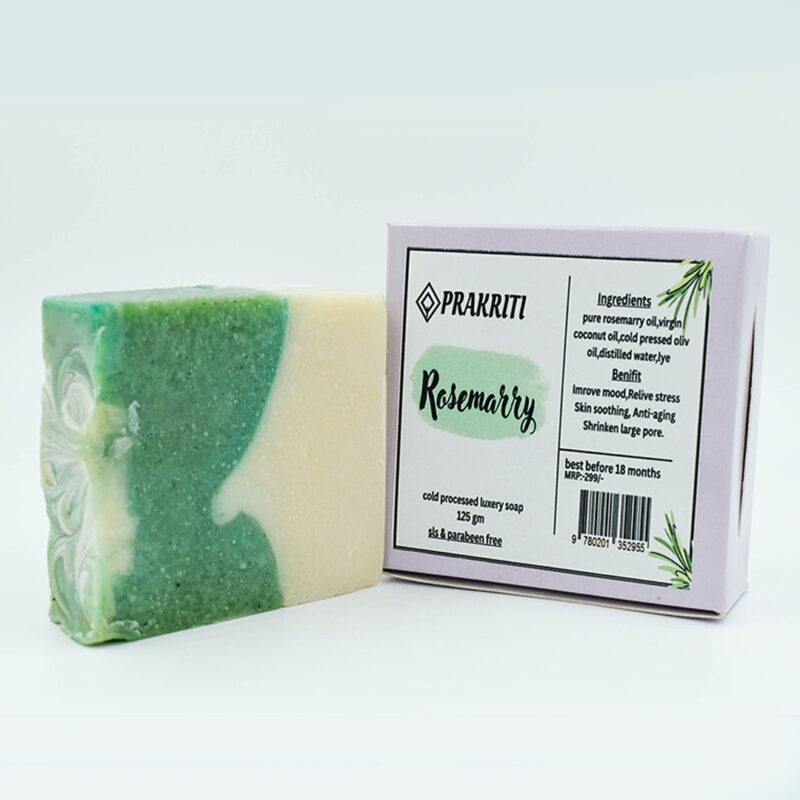 Prakriti Natural Handmade Soap – Rosemary - Image 2