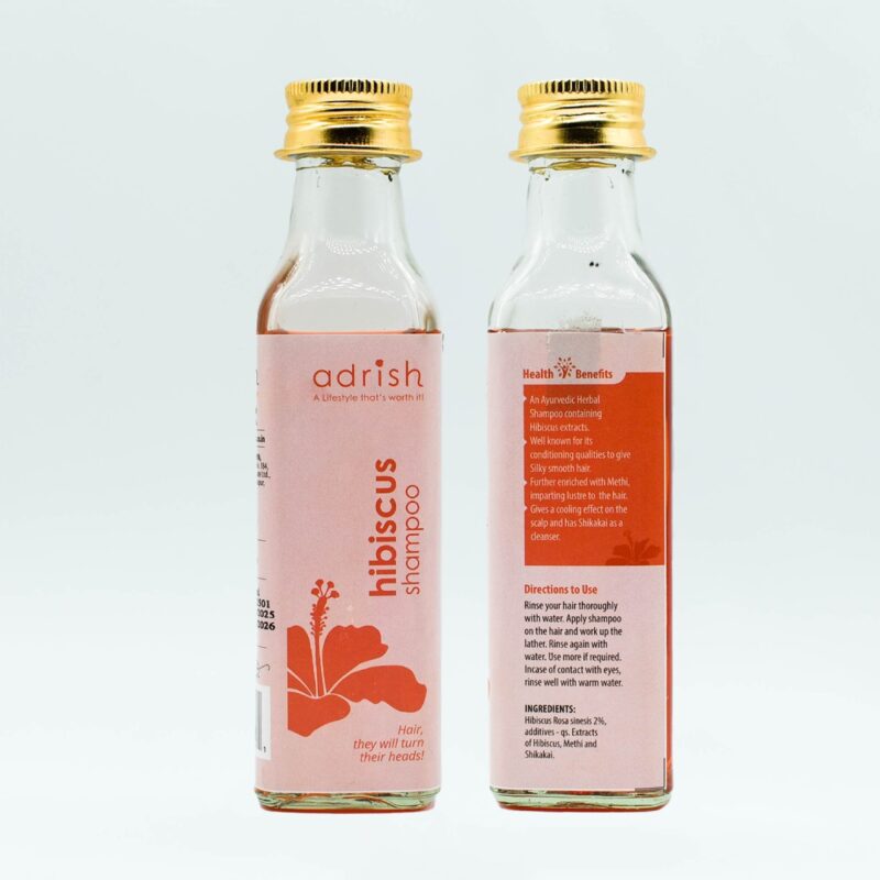 Adrish Hibiscus Shampoo – Gentle Herbal Care for Lush, Healthy Hair - Image 2